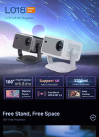 WEMI L018 Mini projecteur portable prend en charge la résolution 4K 1920*1080p natif Android 11 fonctionnement Home cinéma 1G + 8G lampe LED