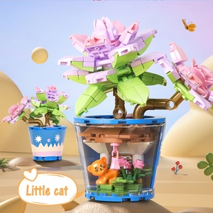 Diez Plantas en Maceta de Ensueño, Rosas Suculentas, Lirios, Margaritas, Juego de Bloques de Construcción Decorativos Creativos, Adornos, Juguetes - Product Image 2