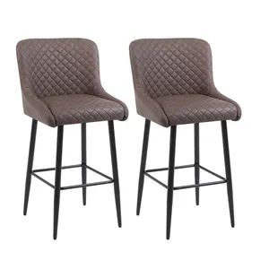 Modern Style Factory new velvet bar stools high chair fabric diamond type high quality foam hand made bar chair