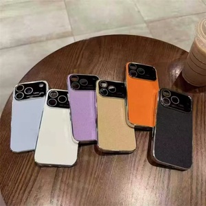 Nueva Funda Original de Cuero y Cristal para Teléfono Móvil iPhone 17 Air 16 Pro Max, con Protección de Lente de Cámara Electrochapada y Parte Trasera de TPU a Prueba de Golpes - Product Image 2