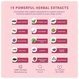 Solilan OEM Nhãn Hiệu Riêng Chất Lượng Cao Thảo Dược Bổ Sung Hormone Cân Bằng Chất Lỏng Giọt Pms Và Thời kỳ mãn kinh Cho Phụ Nữ - Product Image 6