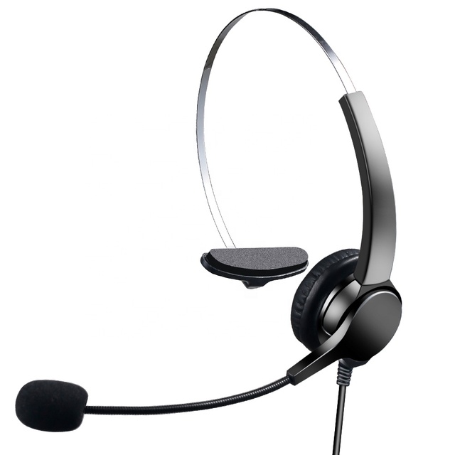 Low Price Classic Portable 3.5mm Wired Earphones with Mic Headphone Conference Helmet With Microphone for Call Center