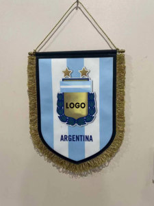 Aozhan Mini personalizar Logo fútbol Club intercambio bandera Universidad estudiante partido banderín Banner banderas - Product Image 3
