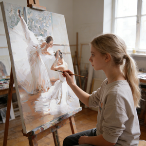 Kit de <span class=keywords><strong>Peinture</strong></span> par Numéros DIY Danseuses de Ballet 40x50cm Sans Cadre, <span class=keywords><strong>Peinture</strong></span> Acrylique pour Enfants Débutants, Décoration Maison, Cadeau Artisanat Fait Main - Product Image 1