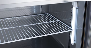 Équipement de cuisine pour hôtel commercial, réfrigérateur-congélateur à double porte en acier inoxydable, classe énergétique A++ - Product Image 6