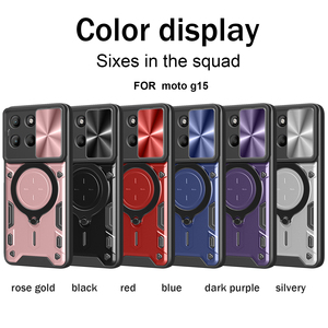 Anneau en métal caméra étui de protection pour Moto G75 G15 G05 G35 G55 G85 G34 G84 G54 G14 G53 G23 G13 G72 G60 armure support rotatif couverture - Product Image 5