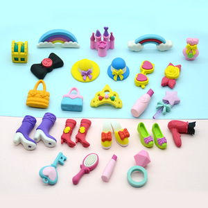 Schülergeschenk Radiergummi 3D Dinosaurier Weltraum Eiscreme Kuchen Musikinstrument Obst Gemüse Kosmetik Auto Radiergummi - Product Image 2