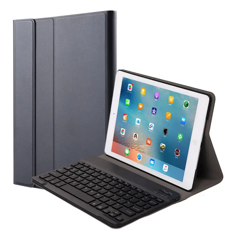 Dành Cho iPad 2020 10.2 Bàn Phím Răng Xanh Không Dây Pro11 Có Khe Cắm Bút Ốp Da Phẳng Ipad Air2 3/4 Vỏ Bàn Phím 9.7