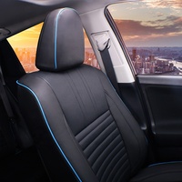 Housses de siège auto EKR, entièrement personnalisées, ultra-confortables, pour certains modèles Toyota RAV4 2019, 2020, 2021, 2022 LE, XLE, XLE Premium, Limited