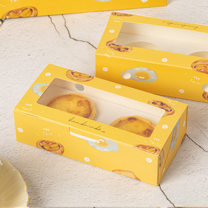 Kunden spezifische Eierkuchen verpackung mit Fenster-Einweg-Lebensmittel box zum Mitnehmen für <span class=keywords><strong>Donuts</strong></span>-Offsetdruck und Matt laminierung - Product Image 4