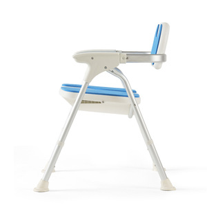 Chaise de douche Hejianze en alliage d'aluminium, capacité de 150 kg, antidérapante, pliable, avec dossier et accoudoirs - Product Image 3