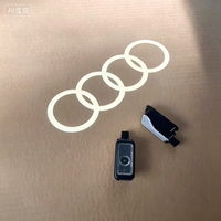 Projecteur de porte de voiture LED HD authentique Audi, lumière de bienvenue avec logo Quattro, lampe fantôme, kit de rétrofit pour A3 A4 A5 A6 A7 A8 Q3 Q5 Q7 Q8