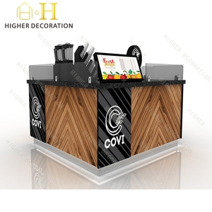 Độc đáo đặc biệt Trà kiosk nước thanh di động nước trái cây quầy bar cửa hàng thiết kế nội thất - Product Image 4