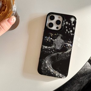 Custodia Protettiva <span class=keywords><strong>per</strong></span> iPhone 17 Pro Max 16 15 14 13 12 11 X con Stampa Serpente, Gatto Nero, <span class=keywords><strong>Panda</strong></span> Cartone Animato e Design Retrò Gotico <span class=keywords><strong>per</strong></span> Ragazze - Product Image 3