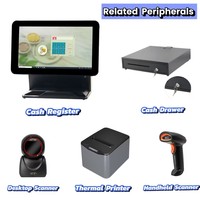 Terminal de point de vente (TPV) tactile HD 15,6 pouces SC-400 pour supermarchés et commerces de détail, 1080P, Win10/Android, Intel Core I3/i5, 2 Go/4 Go/8 Go