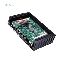Router Qotom Q300G4 S05 con Software, 4 Puertos Gigabit LAN, Mini Computadora, Procesador Celeron/Core i3/i5 de 4ª/5ª Generación, Mini PC Firewall sin Ventilador