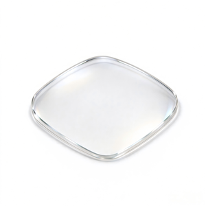 Verre de montre en cristal saphir transparent, pièces découpées au laser, design carré, matériaux recyclés, fabriqué à la main pour une utilisation quotidienne, sportive et de plongée - Product Image 4