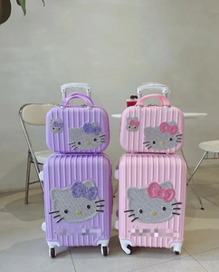 ชุดกระเป๋าเดินทาง ALL PASS ประดับเพชรเทียมลาย Hello Kitty สำหรับเด็ก ชุดกระเป๋าเดินทางเพชรสำหรับเด็ก กระเป๋าเดินทางเด็ก - Product Image 2