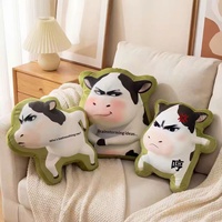 Coussin en peluche personnalisé pour animaux de compagnie, motif chat moche, style célébrité en ligne, à faire soi-même, avec rembourrage en coton PP, bord blanc, fabriqué en Chine, sans hauteur spécifiée