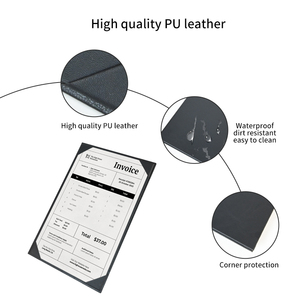 Tùy chỉnh nhà hàng thư mục menu thấp moq biểu tượng khác nhau A4 PU da nhà hàng menu bao gồm - Product Image 3