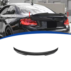 Bmw Rear Spoiler F44 Glossy <b>Black</b> Carbon Texture Ducktail Trunk <b>Wing</b> For 2 Series 4 Door - Product Image 1