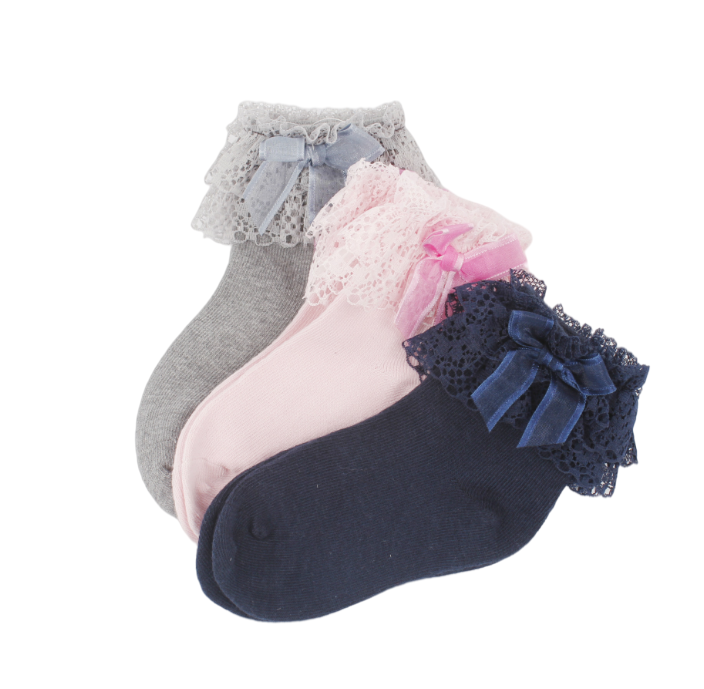 China Promotional Products Lace socks Soft touch kid socks Fashionable kid lace socks