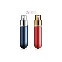 Mini atomiseur de voyage vide, portable, de luxe, 5ml, 8ml, bouteille de parfum, huile essentielle, rechargeable, en aluminium