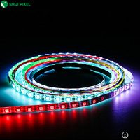 Adressable individuellement 10mm largeur DC12V DC5V 60led/m WS2813 WS2815 éclairage paysager SMD5050 utilisation de projet bandes lumineuses