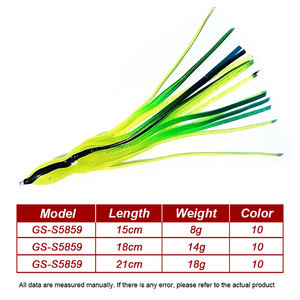 Esche Artificiali Morbide da 18cm/14g per la <span class=keywords><strong>Pesca</strong></span> a Traina in Acqua Salata, Esche per Jigging, Accessori da <span class=keywords><strong>Pesca</strong></span> per il Mercato Canadese - Vendita all'Ingrosso - Product Image 2