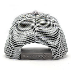 Casquette <span class=keywords><strong>de</strong></span> camionneur en velours à 5 panneaux personnalisée en maille en gros avec logo brodé - Product Image 6