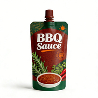 Sachet souple personnalisé Doypack avec bec verseur pour sauces grillades et mayonnaise, qualité alimentaire