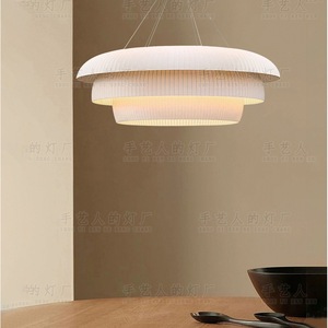 Handmade Pendant Light Round Led E27 Switch <b>Control</b> For Restaurant Bedroom Tea Room <b>Zen</b> Style Lighting - Product Image 1