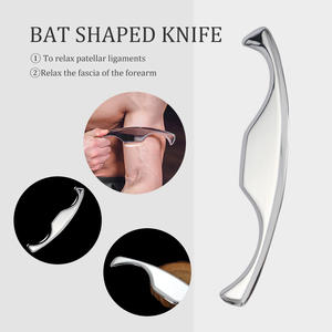 Superventas 304 Acero inoxidable GuaSha IASTM herramienta fascia cuchillo Fitness cuerpo masaje facial herramienta guasha masajeador gua sha Set - Product Image 5