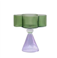 Bol à bijoux en verre borosilicaté multicolore résistant à la chaleur soufflé à la main sur mesure avec base