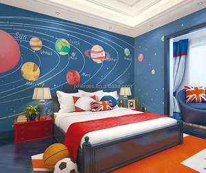 Misterioso y <span class=keywords><strong>Polar</strong></span> viaje galáctico de la serie de los niños de la pared de dormitorio Mural niños <span class=keywords><strong>papel</strong></span> pintado - Product Image 1