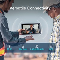 Tableta Robusta de 10 Pulgadas con Android GMS, GPS, GLONASS, Lector RFID NFC, Escáner de Código de Barras 2D, 8 GB, 128 GB, Batería de 10000 mAh, Sin Ventilador, para Almacén