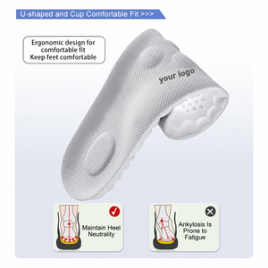 Semelles intérieures en EVA à haute absorption des chocs Bounce Tech, base texturée en galets pour une adhérence optimale, coussinets orthopédiques personnalisables avec logo pour la course et le sport - Product Image 3