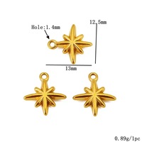 Liontin DIY dari Baja Anti Karat 316L dengan Cincin Penghubung, Warna Emas, 16 Desain Es Krim, Lumba-lumba, Gitar untuk Pembuatan Perhiasan, Paket Campuran