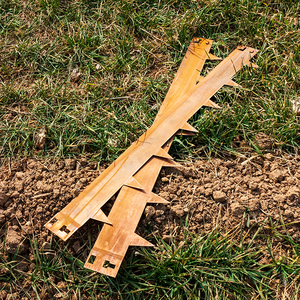 Bordure décorative de <span class=keywords><strong>jardin</strong></span> en acier Corten découpée au laser pour parterres de fleurs - Product Image 1