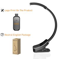 Lampe de poche club Led Luminosité en gros Petit mini menu de bureau rechargeable réglable sur clip de lumière de livre