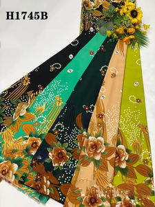 Henry Fabric Factory <span class=keywords><strong>Mango</strong></span> Series Poliéster Planta de dos extremos Crisantemo Impreso Tela para vestido - Product Image 3