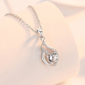 Geometric Pendant Necklace for Women Long Sweater Chain Elegant Fashion Jewelry - Product Image 3