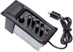 批发EQ 7545R吉他前置放大器拾音器4波段吉他声学Eq，输出6.5毫米 - Product Image 2