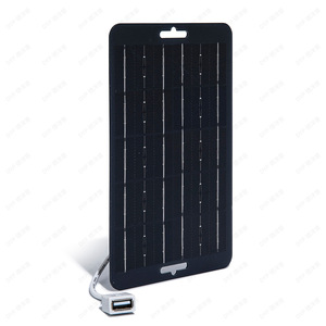<span class=keywords><strong>Chargeur</strong></span> solaire 5V 4W, panneau photovoltaïque flexible monocristallin, chargement de téléphone en extérieur, noir, résistant aux éclaboussures - Product Image 3