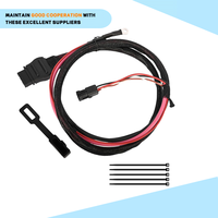 Kit de câbles de batterie latéraux pour camion et charrue à neige 42014 42015 pour Western SnowEx Fisher Blizzard - Faisceau de câblage 4 broches inclus