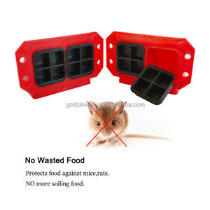 YYC Comederos DIY para Aves <span class=keywords><strong>de</strong></span> Corral y Codornices, para Jardín Trasero, con Portos <span class=keywords><strong>de</strong></span> Alimentación, tipo Cubo - Product Image 3