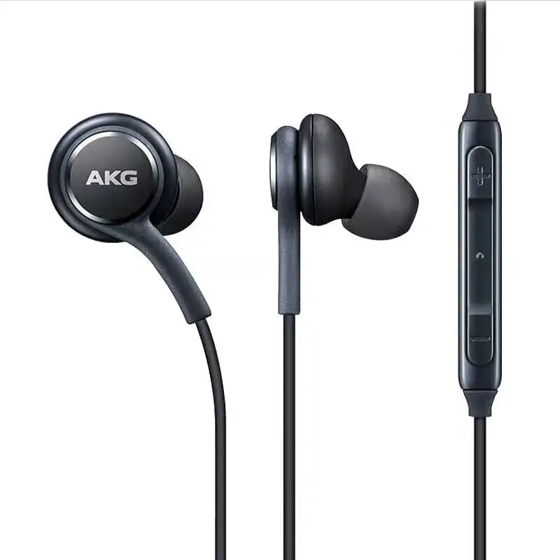 Headset Stereo Berkabel, Earphone dengan Mikrofon untuk Headphone Samsung Galaxy AKG S8 S9 Note8 S10