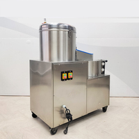 Restaurant Elektrische Industriële Taro Wortelaardappel Schoonmaken En Dunschiller Kleine Commerciële Aardappelschilmachine