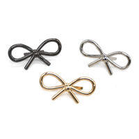Cloxy Bowknot Clip Boucle Décoratif Bowknot Clip Fermoir Chaussures Charme Métal Bowknot Chaussures Clip pour Sandale Sabot Dames Chaussures