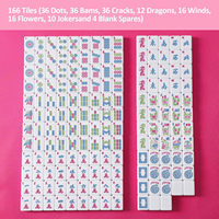 Ensemble de Mahjong américain coloré à double couche personnalisable et très vendu - Idéal pour la maison, le dortoir ou les voyages, comme cadeau.